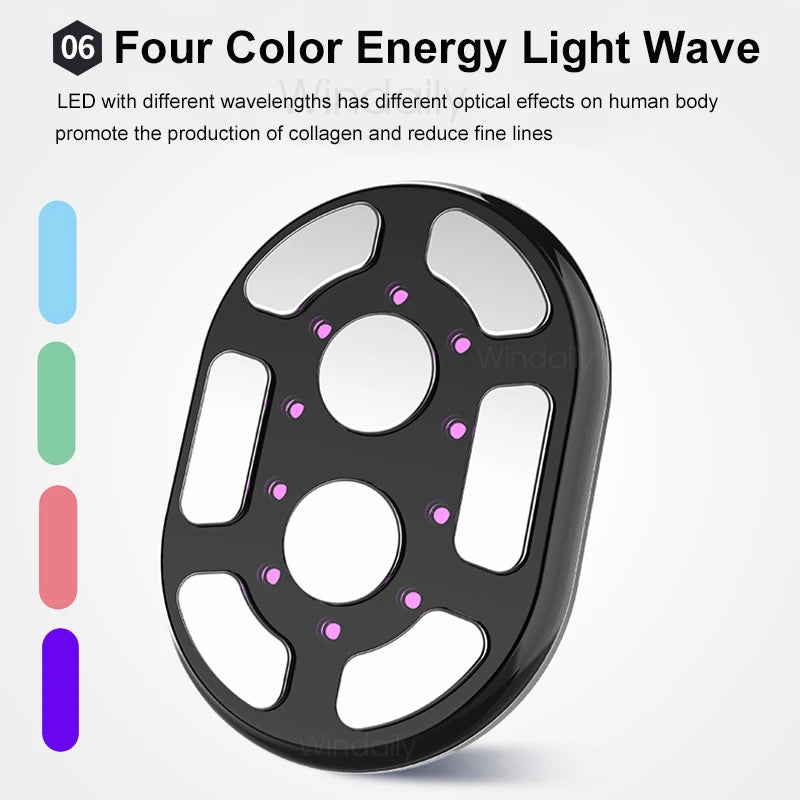 Massaggiatore Corpo EMS RF Anticellulite – Dispositivo Rimodellante Tonificante con LED