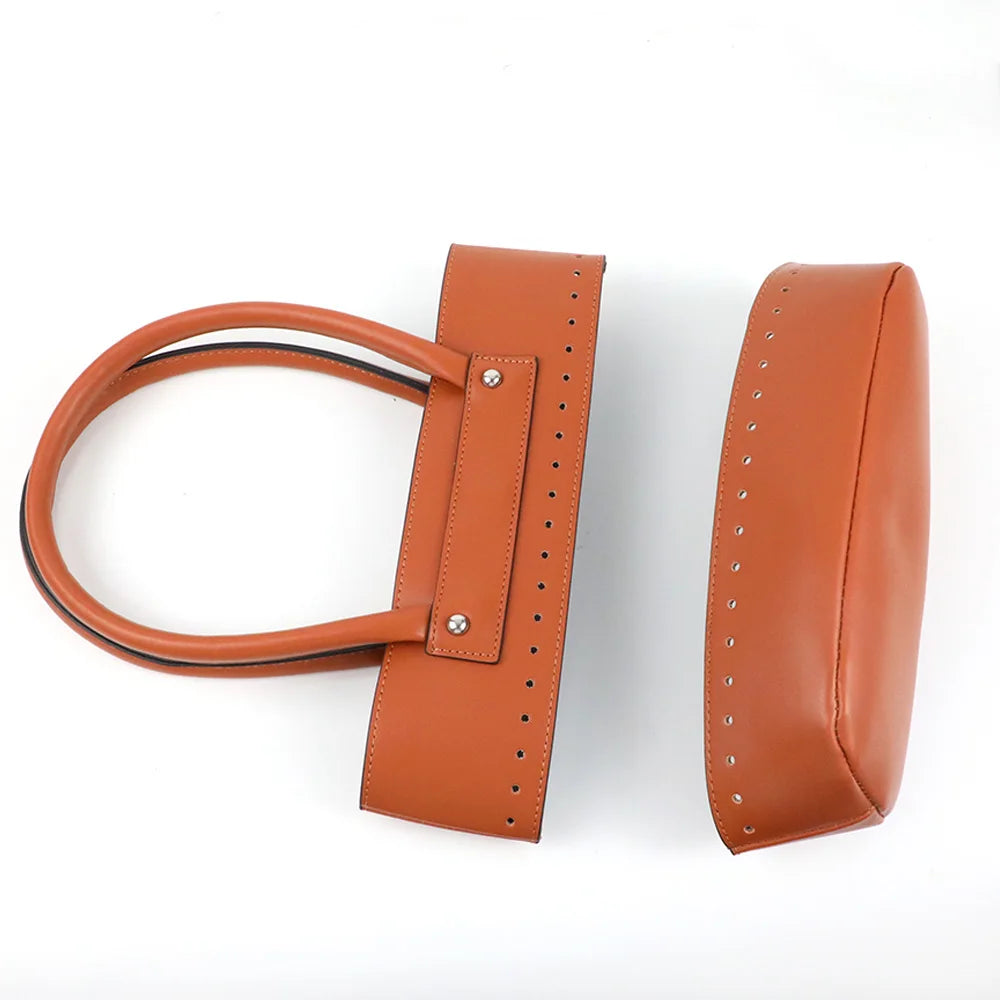Kit Accessori per Borse Fai-da-Te – Set Manici & Fondo in Ecopelle per Borsa a Spalla