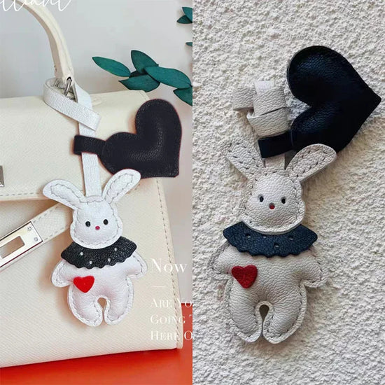 Ciondolo in Pelle a Forma di Animale – Portachiavi Artigianale per Borse e Zaini