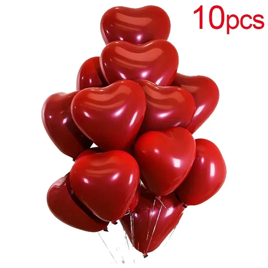 Palloncini Cuore Rosso 50/10 pezzi – Decorazioni Romantiche per San Valentino