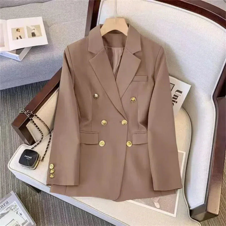 Tailleur donna loose fit 2025 ‒ giacca elegante effetto snellente stile western, manica lunga casual, abbigliamento