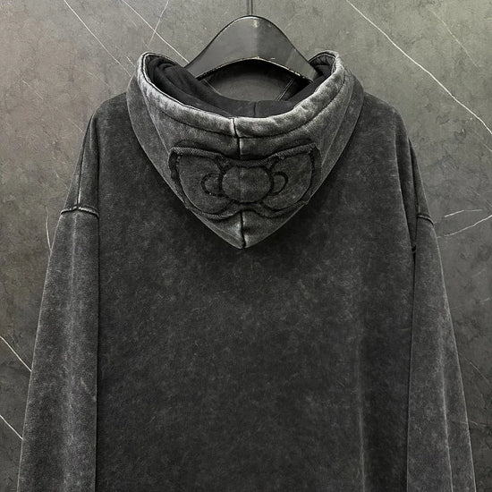 Felpa con cappuccio cartoon per donna – Stile casual oversize, dolce e versatile, ideale per l’autunno 2025