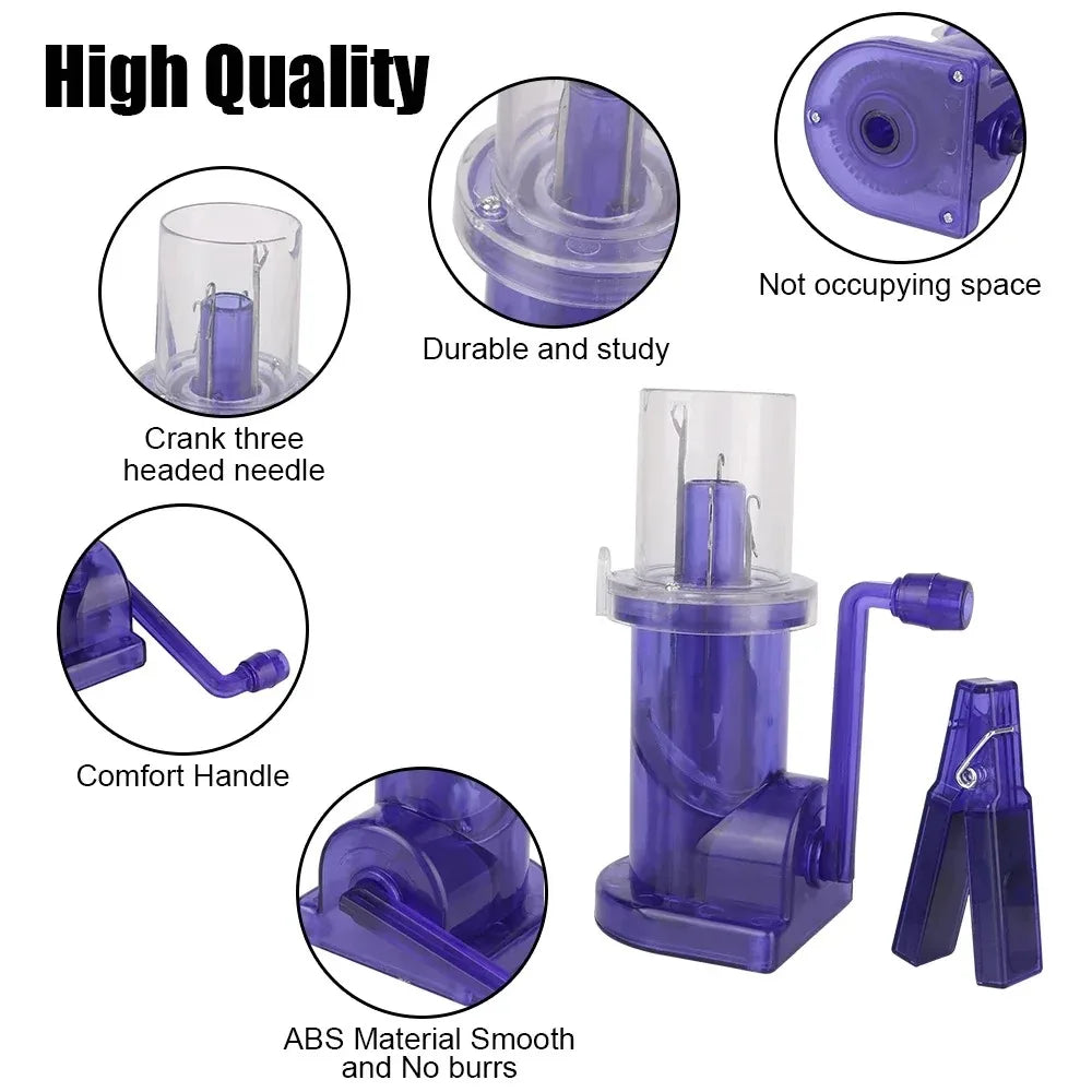 Macchina Maglieria Manuale Portatile con Manovella – Knitting Loom DIY