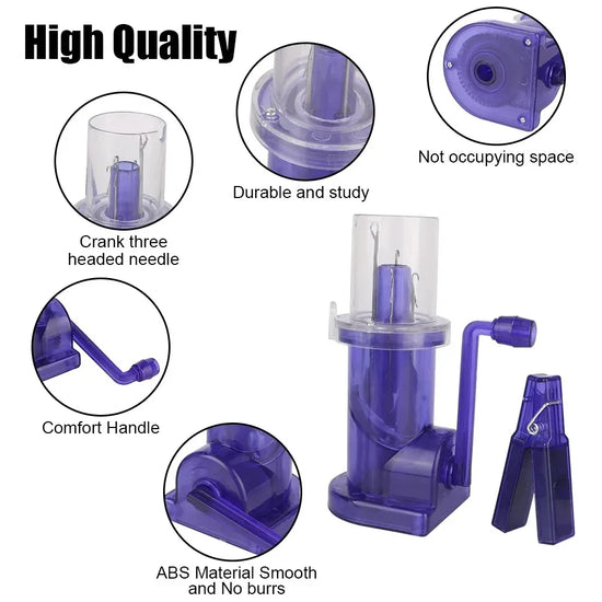 Macchina Maglieria Manuale Portatile con Manovella – Knitting Loom DIY