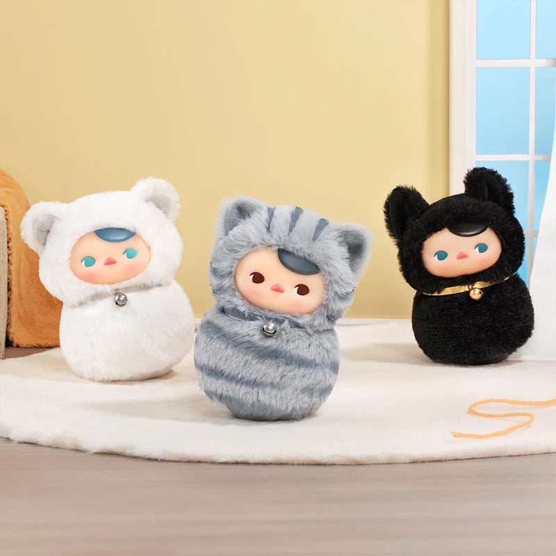 Pop Mart Pucky Kitty Blind Box – Gatto Peluche Misterioso da Collezione