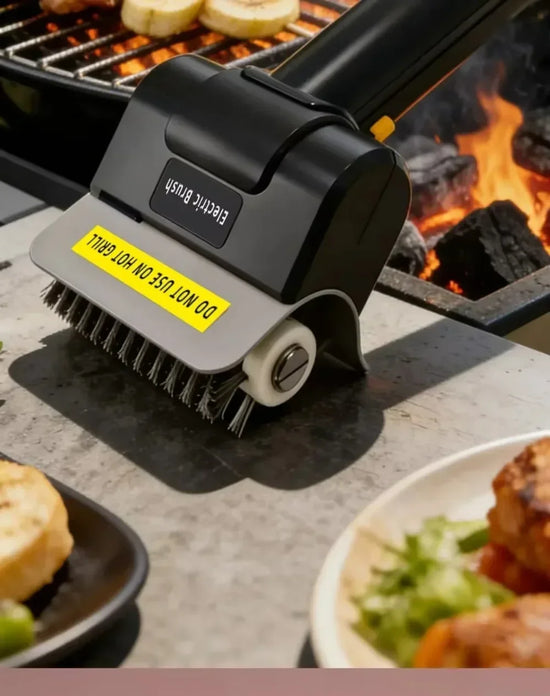Spazzola Elettrica per Barbecue – Pulizia Griglia BBQ Ricaricabile