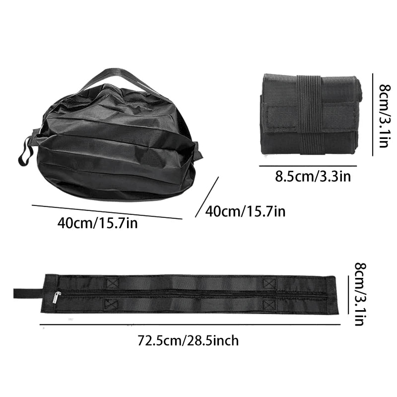 Shopper pieghevole grande capacità in nylon camouflage – Borsa da viaggio riutilizzabile leggera