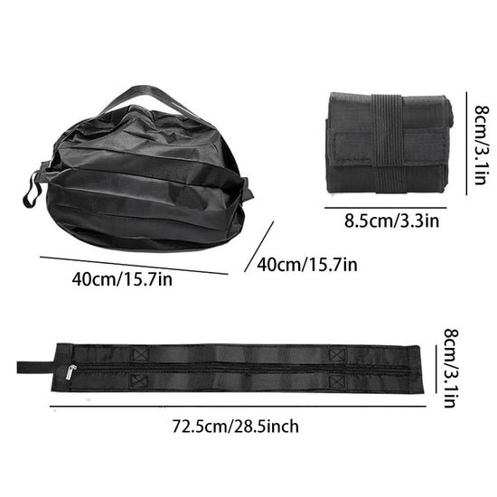 Shopper pieghevole grande capacità in nylon camouflage – Borsa da viaggio riutilizzabile leggera