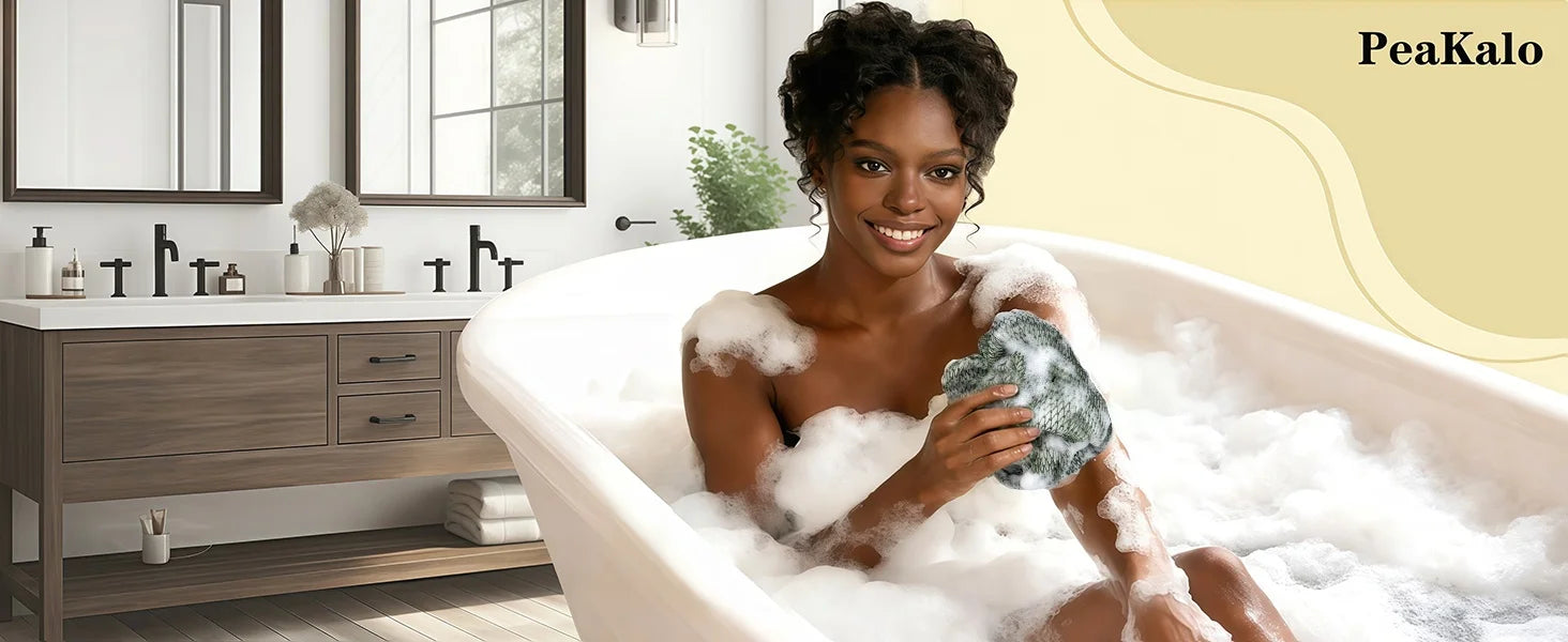 Spugna Rete Africana Esfoliante 2 Pezzi – Scrub Corpo per Doccia