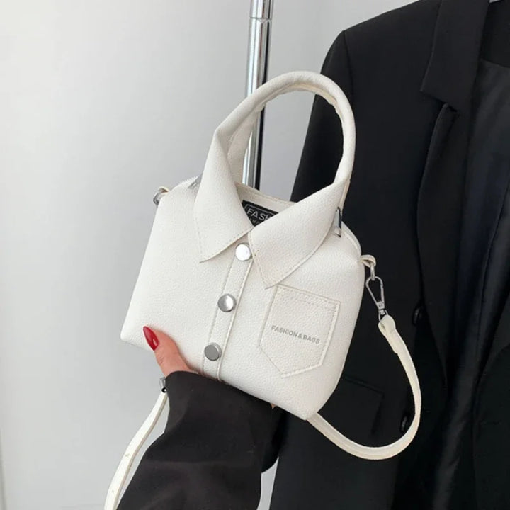 Borsa compatta quadrata in PU – shoulder / crossbody bag con zip, design elegante e di qualità per donna 2025