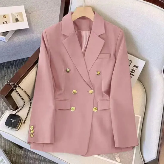 Tailleur donna loose fit 2025 ‒ giacca elegante effetto snellente stile western, manica lunga casual, abbigliamento