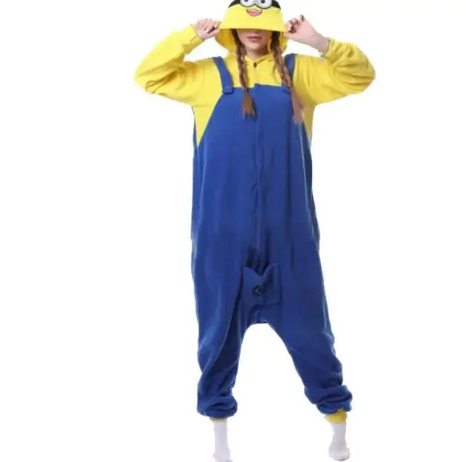 Costume Minions da Adulto per Carnevale – Tuta Onesie Cartoon Divertente