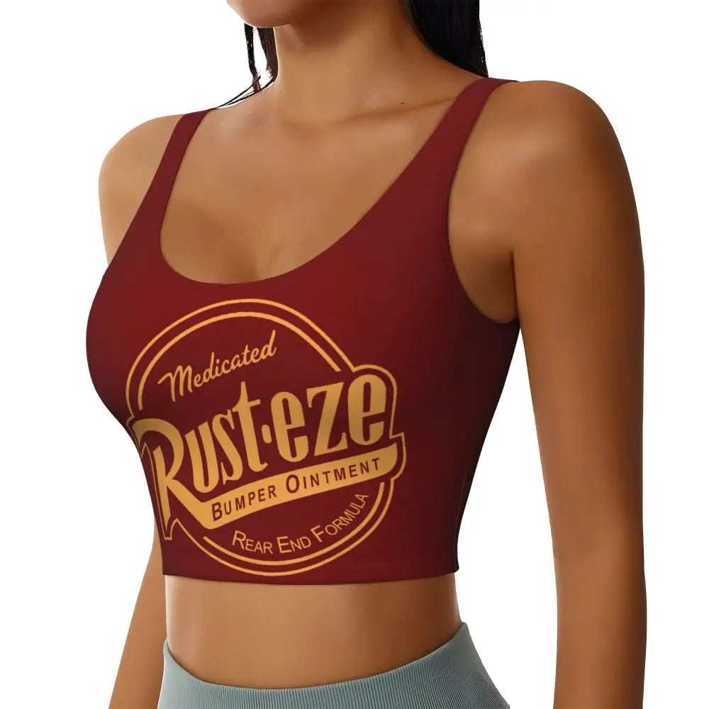 Maglia cars SaettaMcQueen Donna | Cartoon Fitness Crop Top Cars