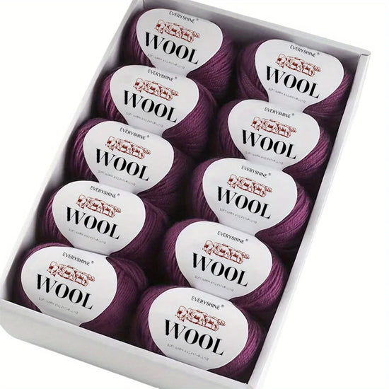 Set 6 pezzi Filato Lana – 300g Totali per Maglia & Uncinetto, Gomitoli Multicolore