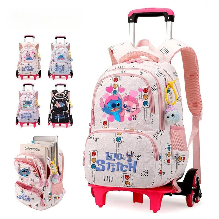 Zaino trolley Stitch 2-in-1 Disney 2025 – grande capacità, torretta, impermeabile e per laptop