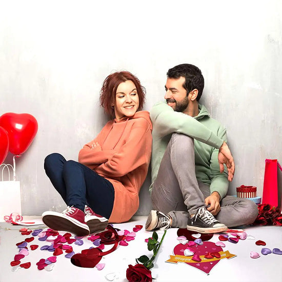 200 pezzi Petali di Cuore in Tessuto Imbottito per Decorazioni Romantiche San Valentino