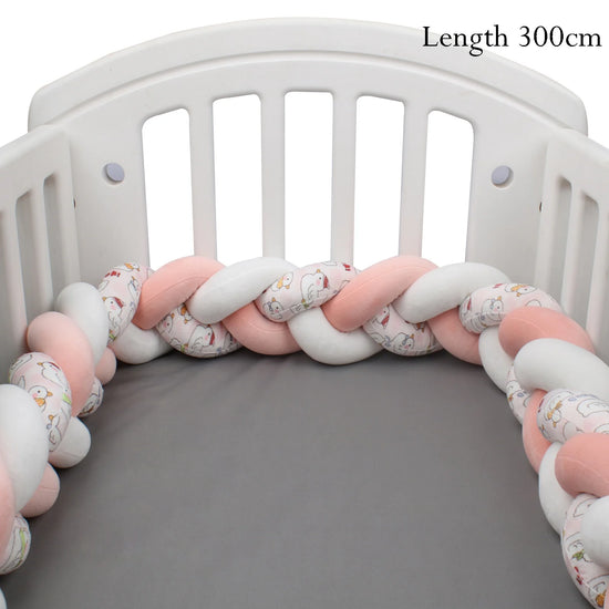 Protezione Culla Neonati Treccia / Nodo – Paracolpi Bumper marshmallow per Lettino 1-4M