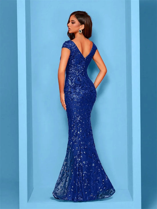 Abito Mylly Lungo Elegante – Dress Cerimonia con Paillettes per Damigelle e 18°