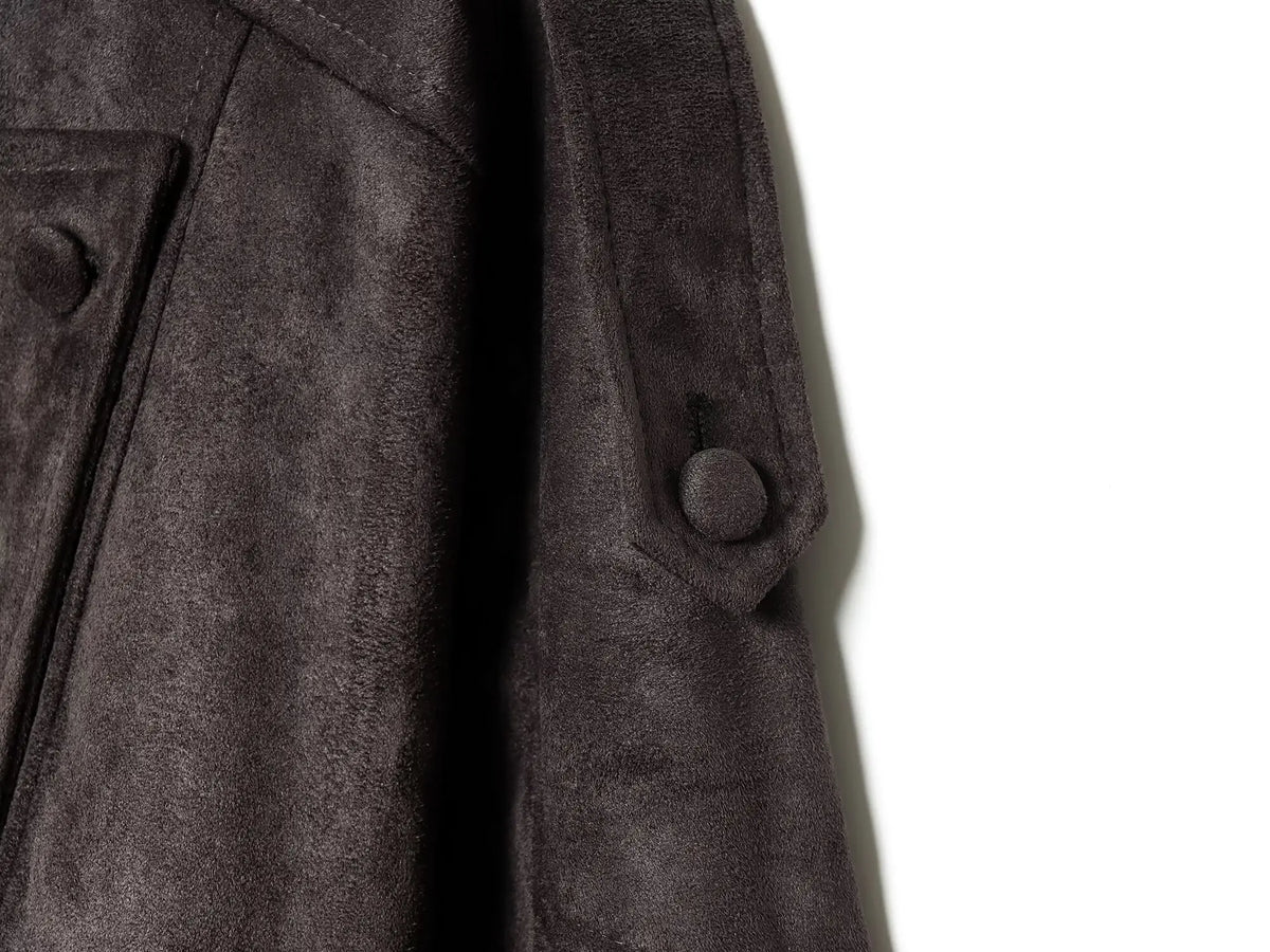 Giacca Effetto Camoscio Donna con Collo Alto e Zip - immagine 13