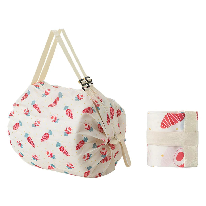 Shopper pieghevole grande capacità in nylon camouflage – Borsa da viaggio riutilizzabile leggera