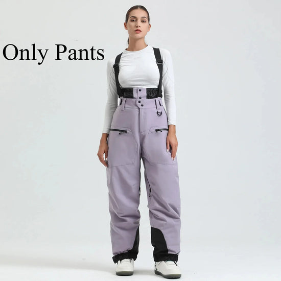 Pantaloni da neve donna 2025 impermeabili e antivento – snow pants termici tecnici per sci, snowboard e attività all’aperto