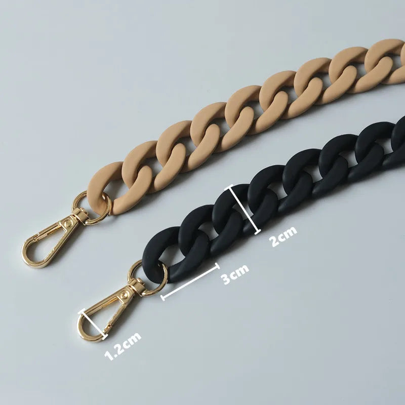 Tracolla borsa moda donna 40 cm – spalla larga catena / pannello regolabile, accessorio fashion per sostituire strap