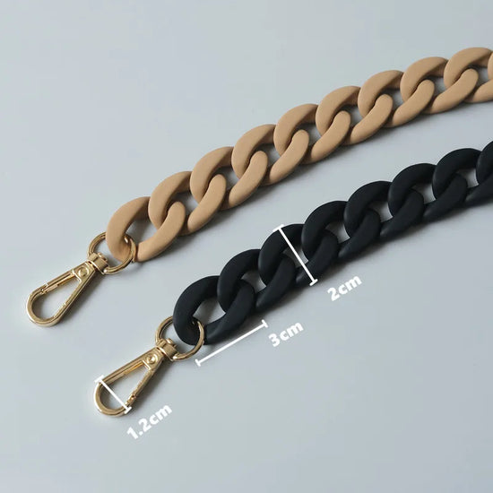 Tracolla borsa moda donna 40 cm – spalla larga catena / pannello regolabile, accessorio fashion per sostituire strap