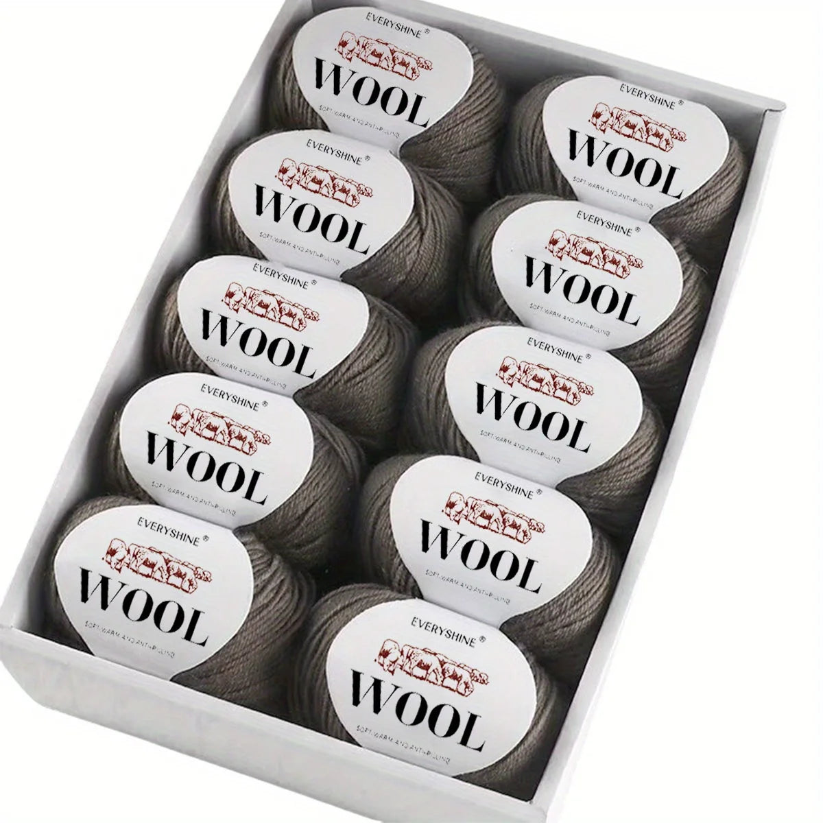 Set 6 pezzi Filato Lana – 300g Totali per Maglia & Uncinetto, Gomitoli Multicolore