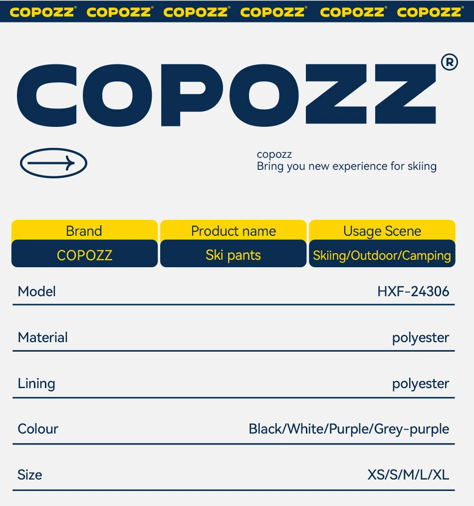 Pantaloni da sci unisex 3L impermeabili e antivento 2025 – snow-pants tecnico da snowboard e montagna