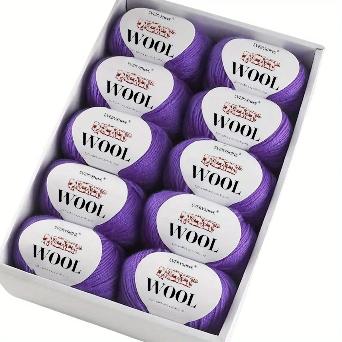 Set 6 pezzi Filato Lana – 300g Totali per Maglia & Uncinetto, Gomitoli Multicolore