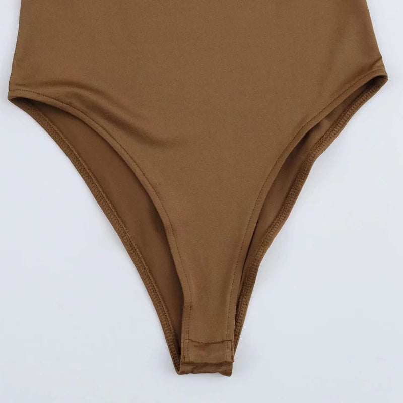 Bodysuit nero a manica lunga – body aderente sexy 2025 per donne, multiuso e lingerie