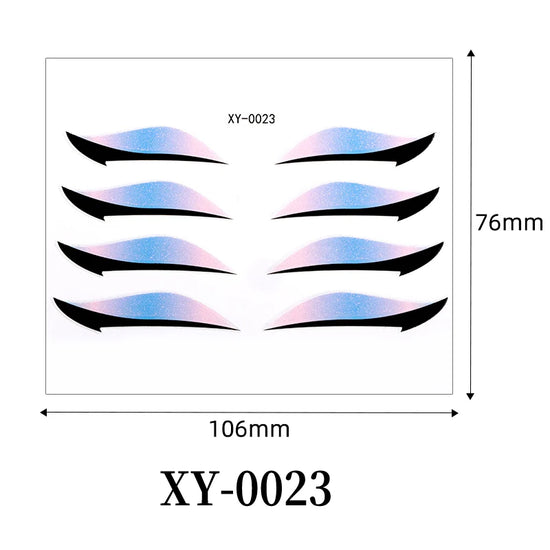 Adesivi Eyeliner Glitter Waterproof – Stickers Trucco Occhi Party
