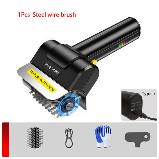 Spazzola Elettrica per Barbecue – Pulizia Griglia BBQ Ricaricabile