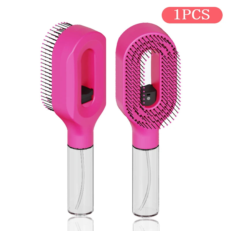 Spazzola Lisciante Capelli 2 in 1 – Pettine con Spruzzino Integrato