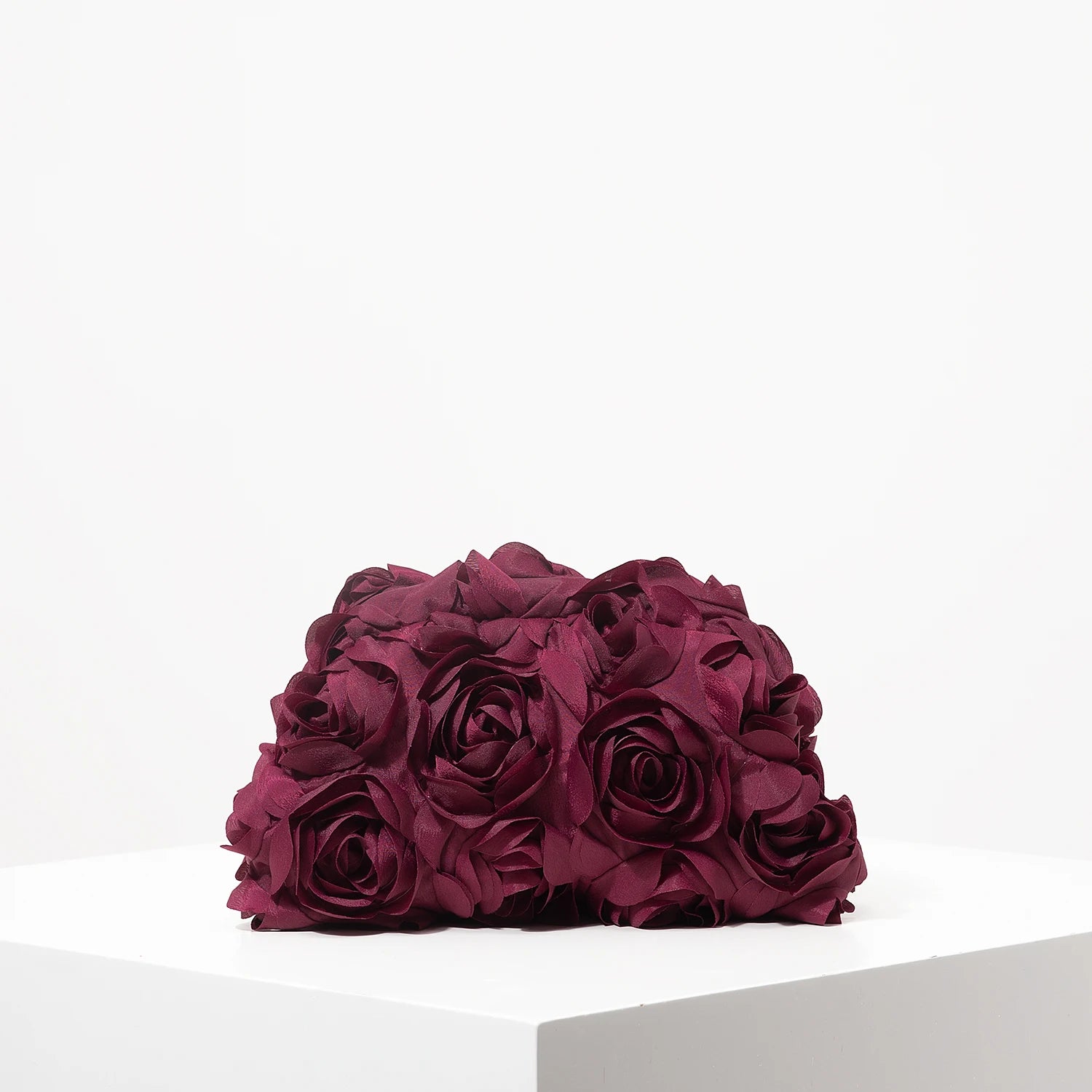 Clutch elegante rosa per donna – borsa clutch da cerimonia/partecipazione con rose, regalo perfetto per festa & cena