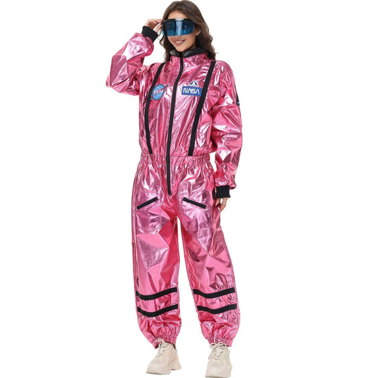 Costume Astronauta Argento per Adulti – Tuta Spaziale Cosplay per Carnevale e Halloween