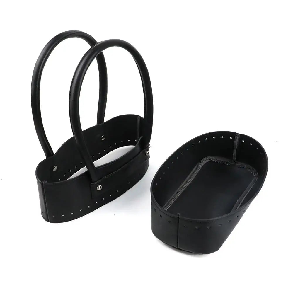 Kit Accessori per Borse Fai-da-Te – Set Manici & Fondo in Ecopelle per Borsa a Spalla