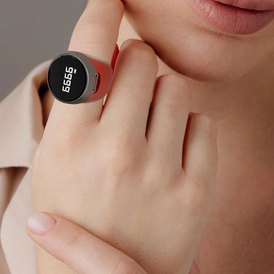 Contatore Digitale da Dito con Schermo OLED Impermeabile – Clicker Elettronico per Uncinetto e Maglia