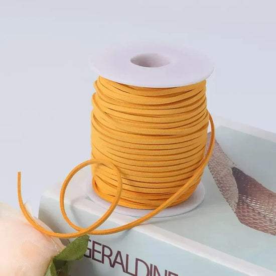 Cordoncino intrecciato in velluto coreano 45 m – Cordone in finta pelle decorazioni fai-da-te,