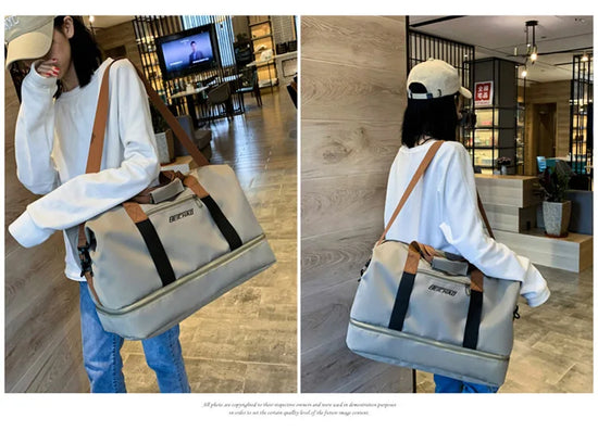 Borsa weekender / palestra donna 2025 – duffle impermeabile, compatta e versatile con tracolla e formato carry-on