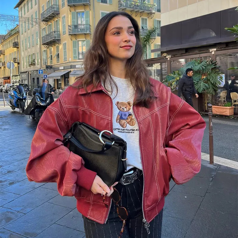 Bomber Donna Collo Alto con Zip - immagine 33