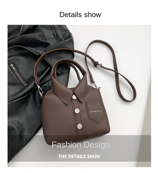 Borsa compatta quadrata in PU – shoulder / crossbody bag con zip, design elegante e di qualità per donna 2025