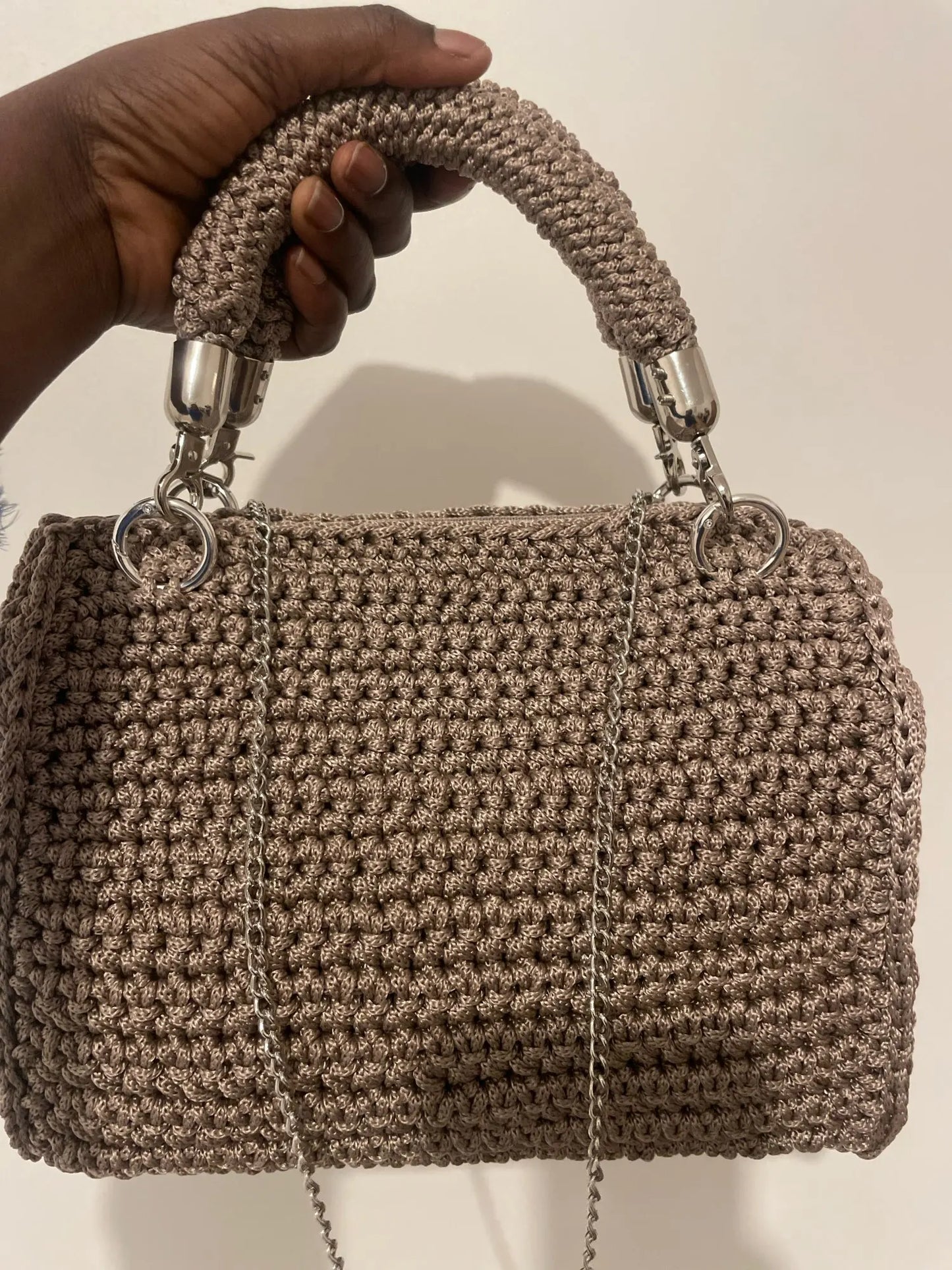 Filo in corda “ice rope” 3 mm 200 m – cotone / viscosa per uncinetto borse, cappelli