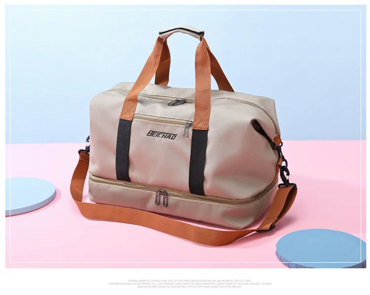 Borsa weekender / palestra donna 2025 – duffle impermeabile, compatta e versatile con tracolla e formato carry-on