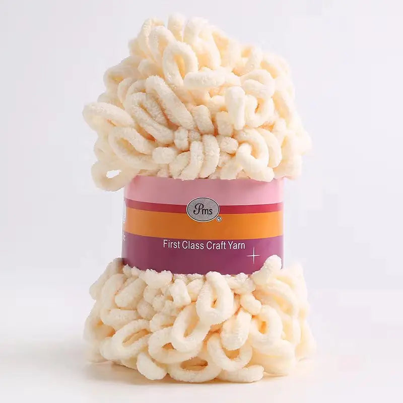 Filato ciniglia “donut braided ear” 100 g – Yarn in velluto intrecciato per maglieria, coperte, accessori fai-da-te