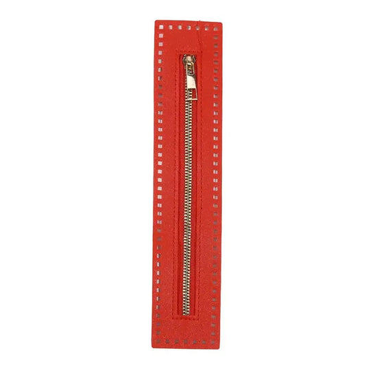 Cerniera in eco vera pelle 27 cm per borsa o borsetta – accessorio hardware solido per cucito, clutch o progetti artigianali