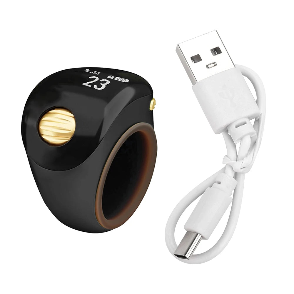 Contatore Digitale da Dito con Schermo OLED Impermeabile – Clicker Elettronico per Uncinetto e Maglia