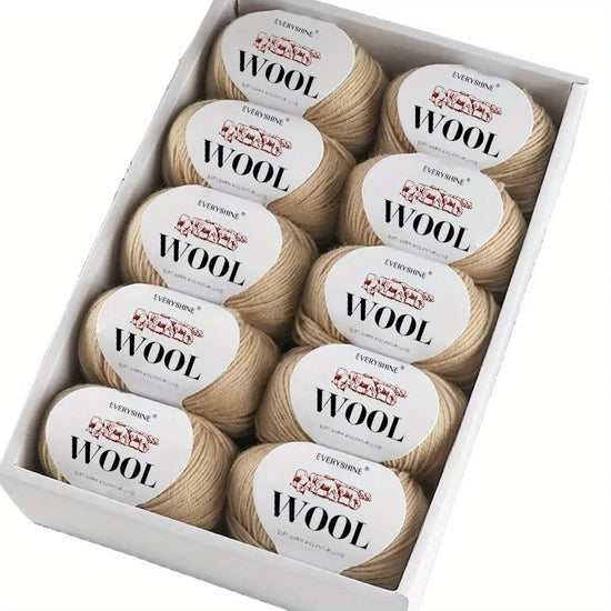 Set 6 pezzi Filato Lana – 300g Totali per Maglia & Uncinetto, Gomitoli Multicolore