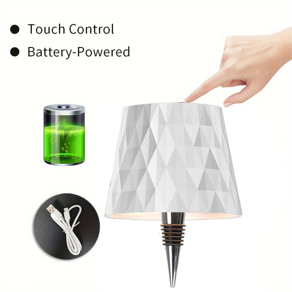 Lampada BOTLIGHT Led Ricaricabile per Bottiglia – Luce Portatile