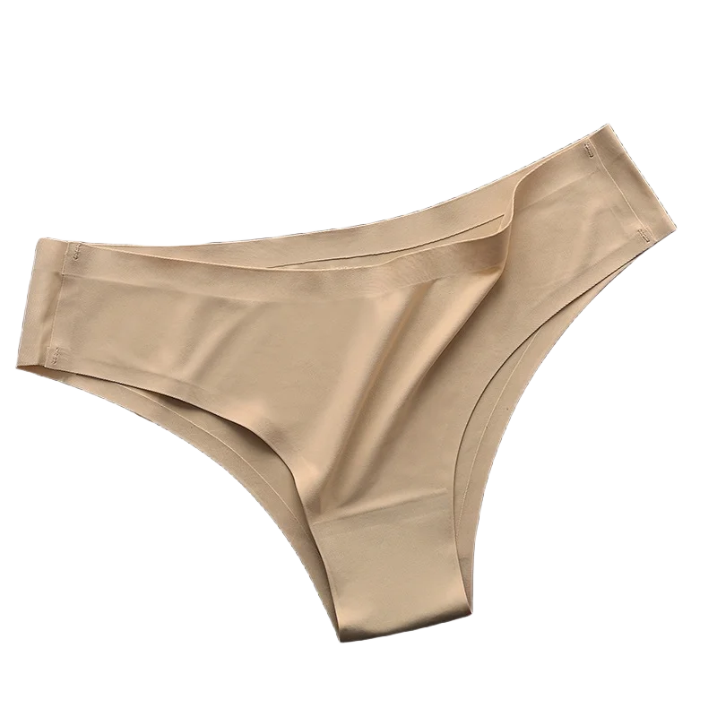 Set 4 pezzi mutandine donna seamless in ice silk – vita bassa G-string ultra sottile comfort quotidiano